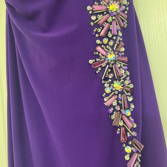 TONY BOWLS EVENING GOWN SIZE 12 BUT altered to fix like 6 - Picture 8 of 14